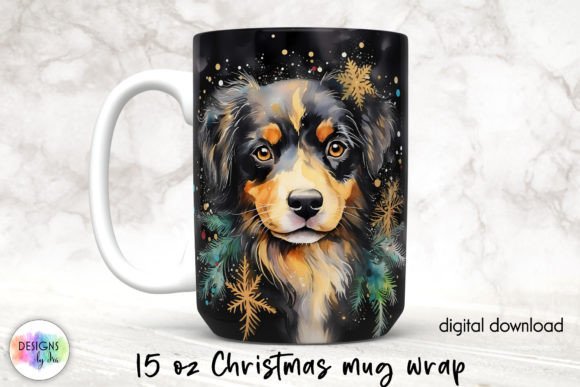 Dog Lover Christmas Holiday Mug Wrap