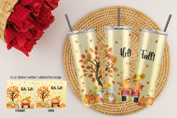 Fall Mug Wrap, Autumn Tumbler Wrap
