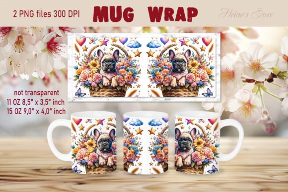 French Bulldog Mug Sublimation Designs