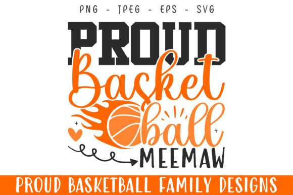 Proud Basketball Player Meemaw Svg