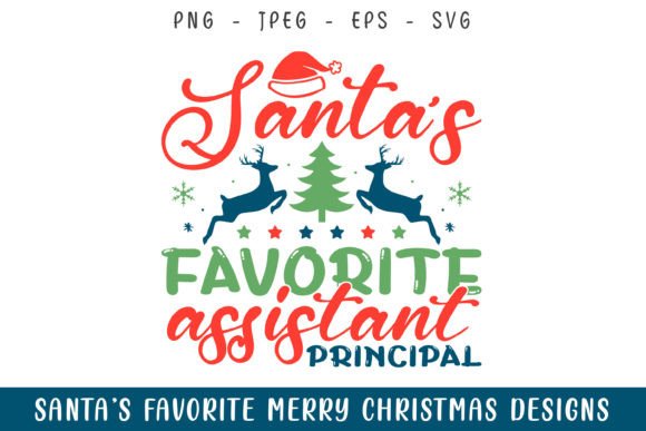 Santa’s Favorite Assistant Principal SVG