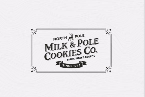 Vintage Christmas Sign SVG North Pole