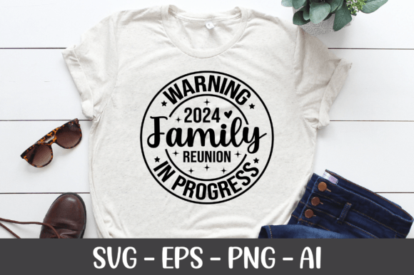 Warning Family Reunion in Progress SVG
